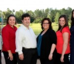 From left, the Just Marry! wedding planning and Just Right Destination Management team are: Diana Stylianou, Karen Gingerich, Scott Mifsud, Susan Southerland, Jennifer Haskell, and Erin Calabritto